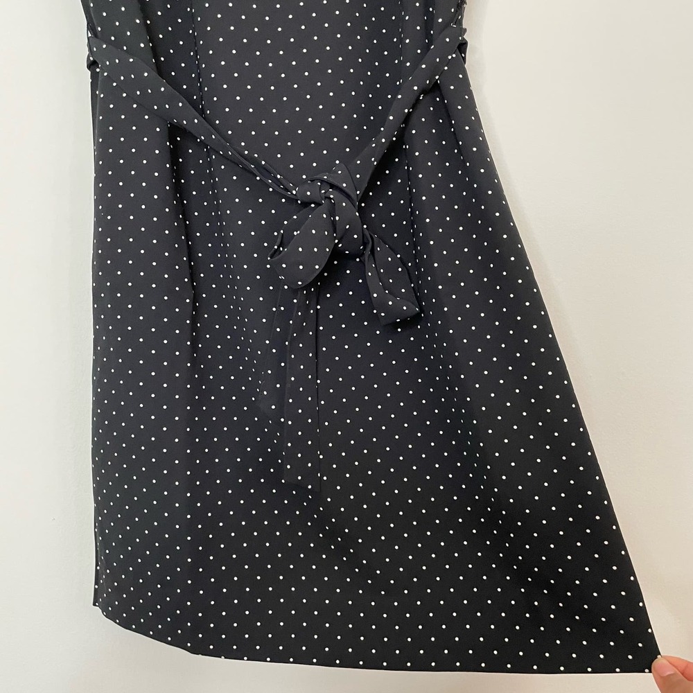 J. Crew Factory Black and White Polka Dot Mini Dress - Picture 8 of 9